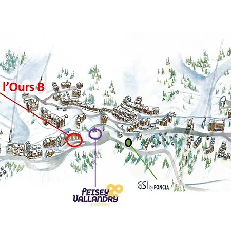 Apartment Pour 4 A Vallandry, Acces Direct Aux Pistes, Balcon, Animaux Admis - Fr-1-757-101 Landry